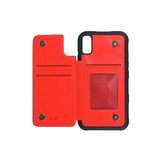 iPhone Xr Cover Udtrækkelig Kortholder Rød