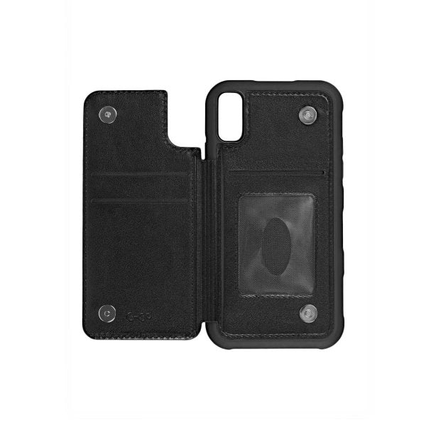 iPhone Xs Max Cover med Kortlomme Stødsikkert Sort