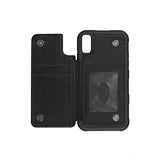 iPhone Xs Max Cover med Kortlomme Stødsikkert Sort