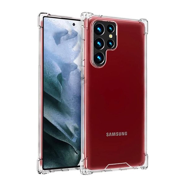 Samsung Galaxy S22 Ultra Cover Stødsikkert Transparent