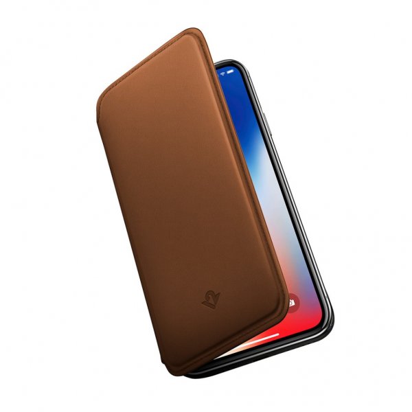 Twelve South iPhone X Etui SurfacePad Ægte læder Brun