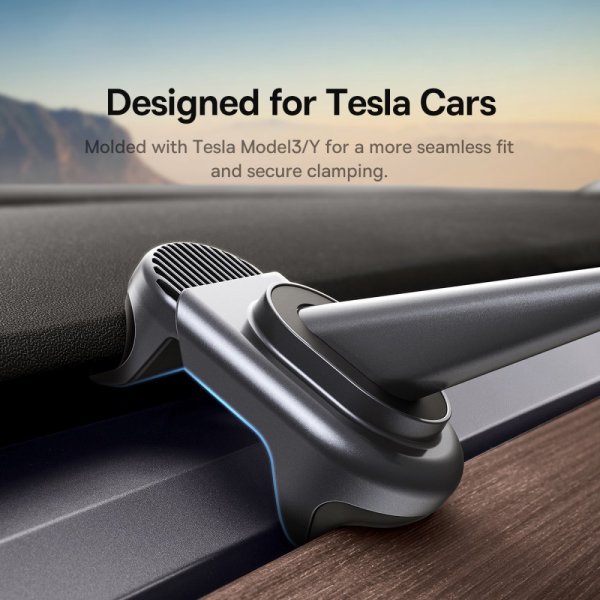 Baseus Tesla Model 3/Y Mobilholder T-Space Solpanel