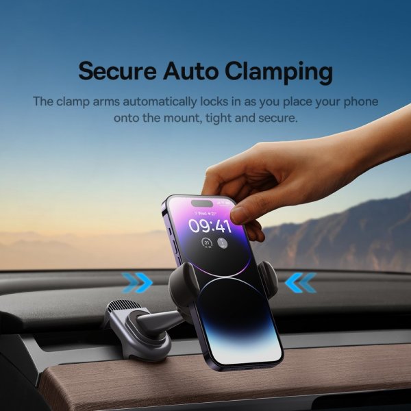 Baseus Tesla Model 3/Y Mobilholder T-Space Solpanel