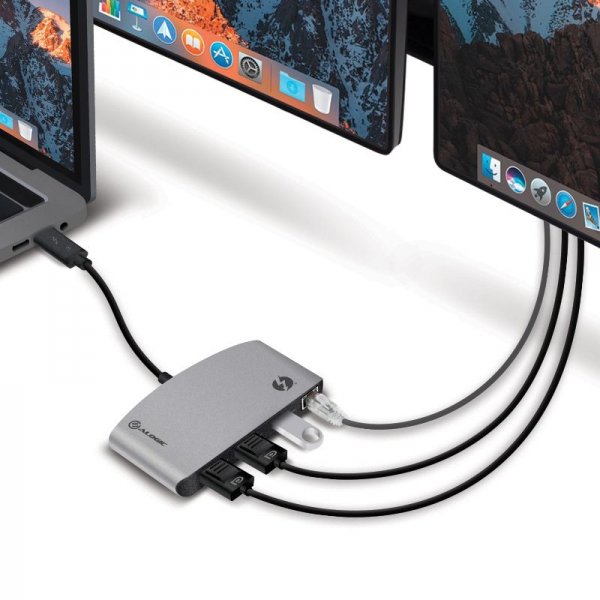 ALOGIC ThunderBolt 3 Dual DisplayPort Bærbar Dockingstation 4K