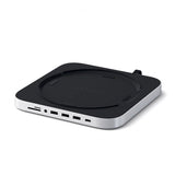 Satechi Type-C Aluminium Stand & Hub til Mac Mini Sølv