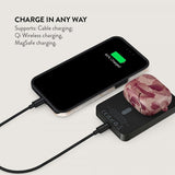 Burga Powerbank MagSafe 5000 mAh Tender Kiss Metalgrå