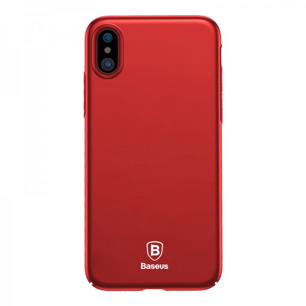 Baseus iPhone X/Xs Cover Tyndt Etui Rød