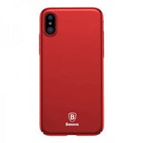 Baseus iPhone X/Xs Cover Tyndt Etui Rød