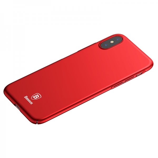 Baseus iPhone X/Xs Cover Tyndt Etui Rød