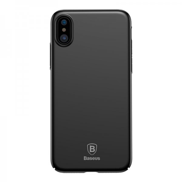 Baseus iPhone X/Xs Skal Tyndt Cover Sort