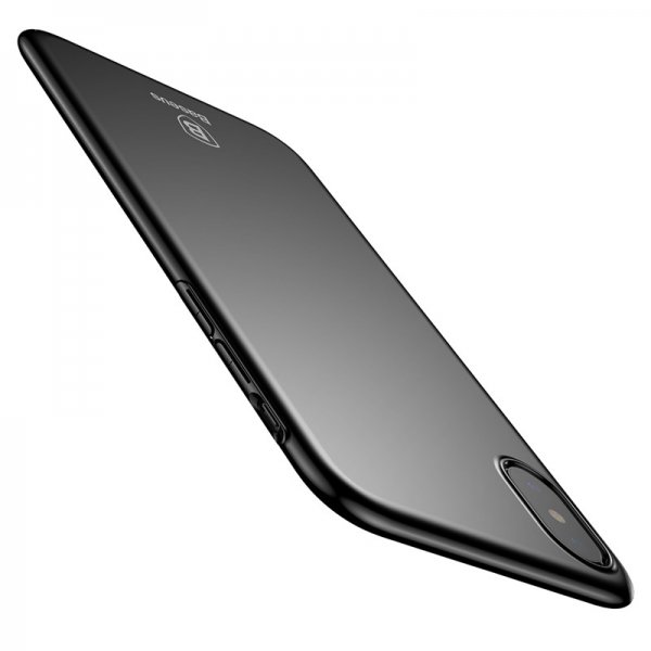 Baseus iPhone X/Xs Skal Tyndt Cover Sort