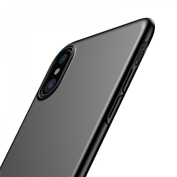 Baseus iPhone X/Xs Skal Tyndt Cover Sort