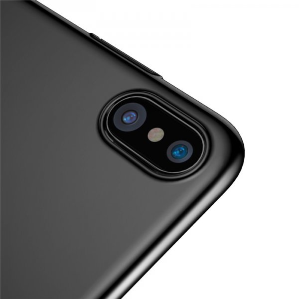 Baseus iPhone X/Xs Skal Tyndt Cover Sort
