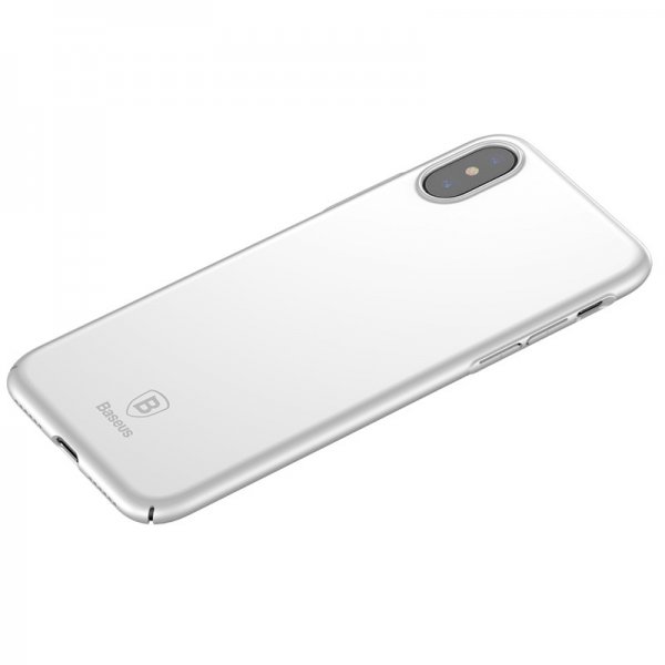 Baseus iPhone X/Xs Skal Tyndt Cover Hvid