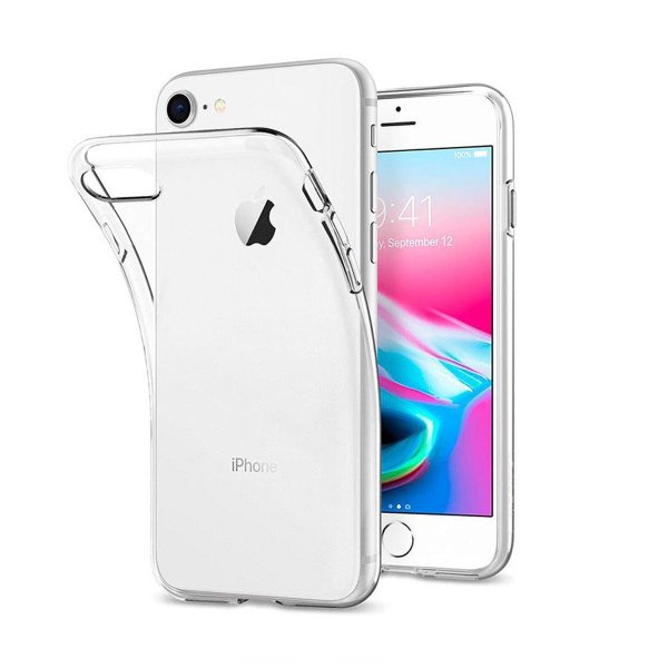 iPhone 7/8/SE Cover Stødresistent TPU Transparent