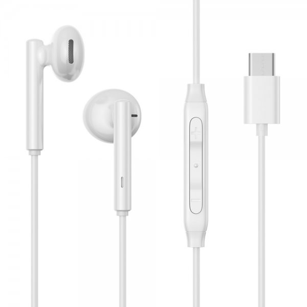 Joyroom Ledningsført Hovedtelefoner EC05 USB-C Hvid