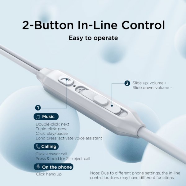 Joyroom Kablet Hovedtelefoner EC06 USB-C Sølv