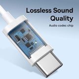 Baseus Wired Earphones Encok C17 USB-C Hvid
