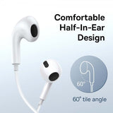 Baseus Wired Earphones Encok C17 USB-C Hvid
