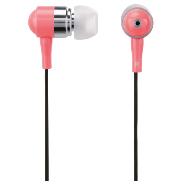 Hama Kabelforbundne Høretelefoner Shiny In-Ear Sølv Pink