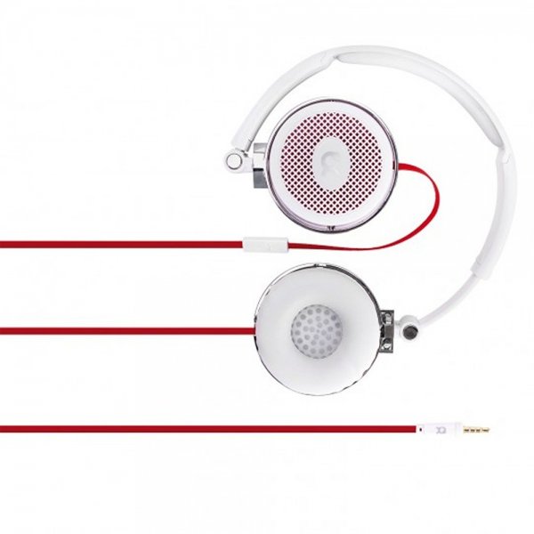 Xqisit H100 Over-Ear Hovedtelefoner med ledning, 3,5 mm, hvid