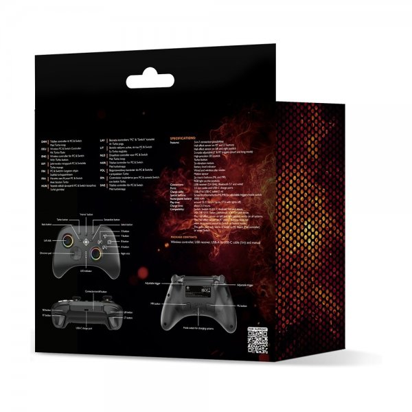 Deltaco Gaming Trådløs Controller 3-i-1