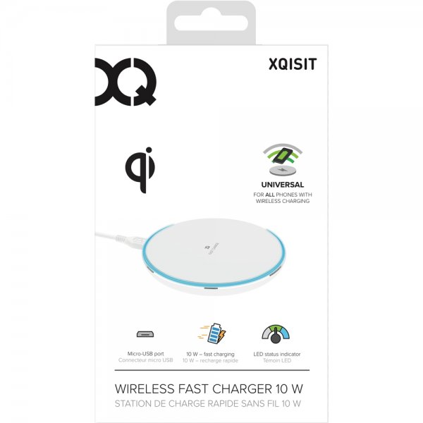 Xqisit Trådløs Oplader 10W Hvid
