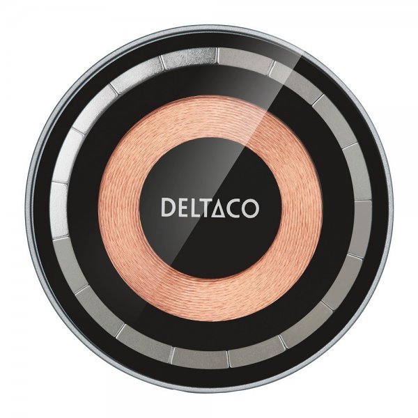 Deltaco Trådløs Oplader 2-i-1 Transparent MagSafe