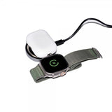 Deltaco Trådløs Oplader 2-i-1 Transparent MagSafe