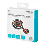 Deltaco Trådløs Oplader 2-i-1 Transparent MagSafe
