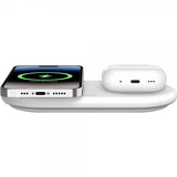 Belkin Trådløs Oplader BoostCharge Pro 2-i-1 MagSafe Qi2 15W Hvid