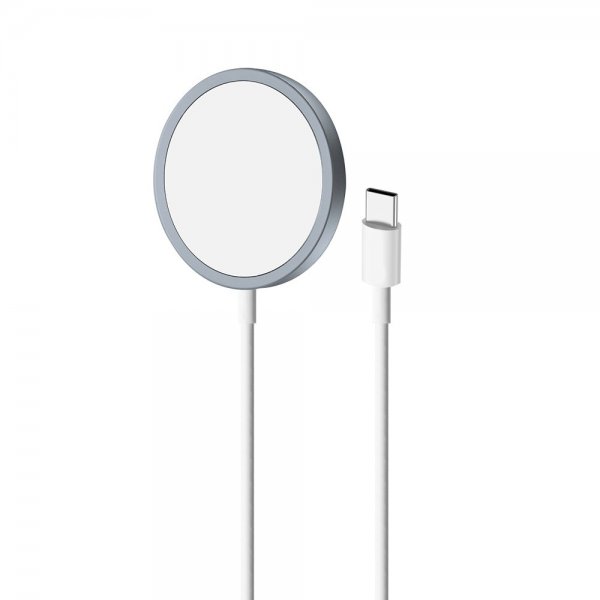 Puro Trådløs Oplader Magnetisk USB-C Opladningskabel MagSafe Blå