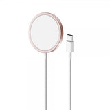 Puro Trådløs Oplader Magnetisk USB-C Opladerkabel MagSafe Rosa