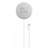 Deltaco Trådløs Oplader Magnetic Wireless Charger MagSafe Hvid