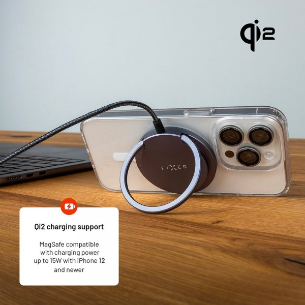 Fastsiddende Trådløs Oplader MagPad Pro Qi2 MagSafe 15W