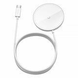 Baseus Trådløs Oplader MagSafe Simple Mini 15W Hvid