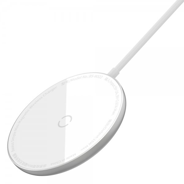 Baseus Trådløs Oplader MagSafe Simple Mini 15W Hvid