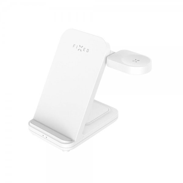 Fixed Trådløs Oplader Powerstation til Samsung 3i1 15W Hvid