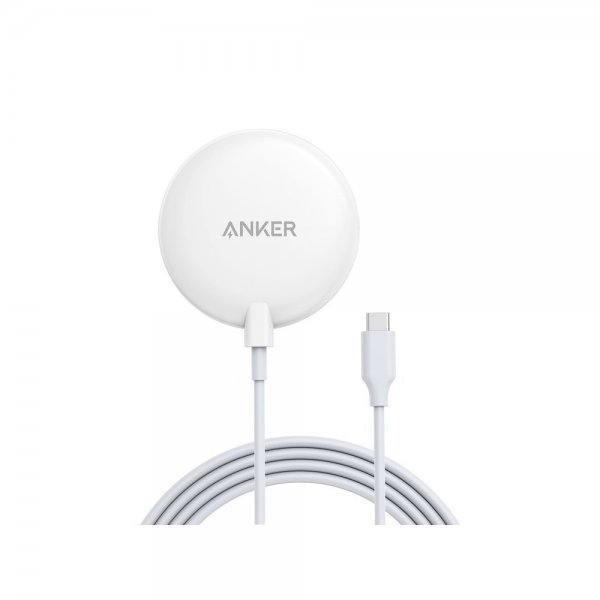 Anker Trådløs oplader PowerWave Magnetic Pad 7.5W MagSafe Hvid