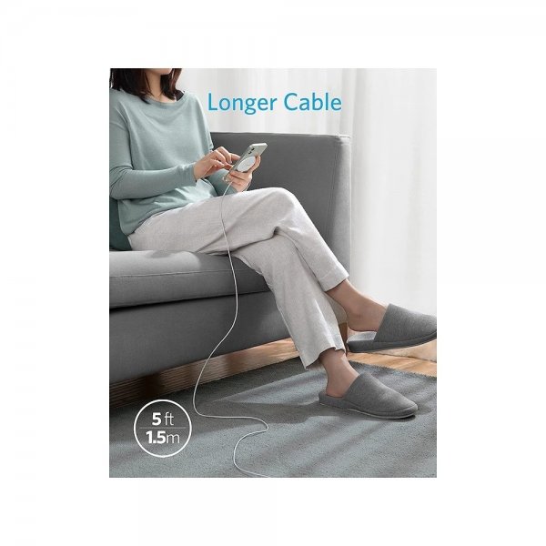 Anker Trådløs oplader PowerWave Magnetic Pad 7.5W MagSafe Hvid