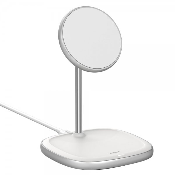 Baseus Trådløs Oplader Swan MagSafe 15W Hvid