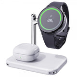 Trådløs Oplader V8S 2-i-1 Samsung Galaxy Watch/Buds Hvid