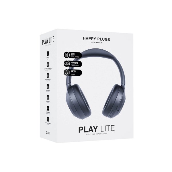 Happy Plugs Trådløse Hovedtelefoner Play Lite Over-Ear Sort