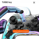 Aolion Transparent Spilcontroller Nintendo Switch/PC Kabelbaseret RGB