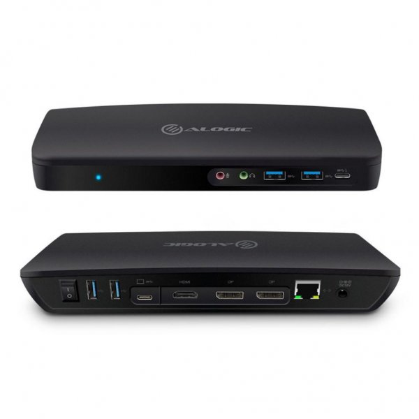 ALOGIC USB-C og USB 3.0 Triple Display Dockingstation 4K & strømforsyning 80W