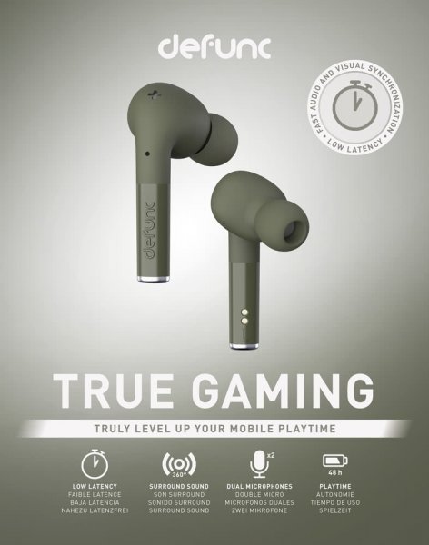 Defunc True Gaming Trådløse Høretelefoner Grøn