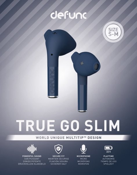 Defunc True Go Slim Trådløse Høretelefoner Blå