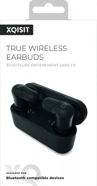 Xqisit True Wireless Høretelefoner Compact Sort