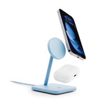 Twelve South HiRise 2 Deluxe 2-i-1 MagSafe-oplader Glacier Blue