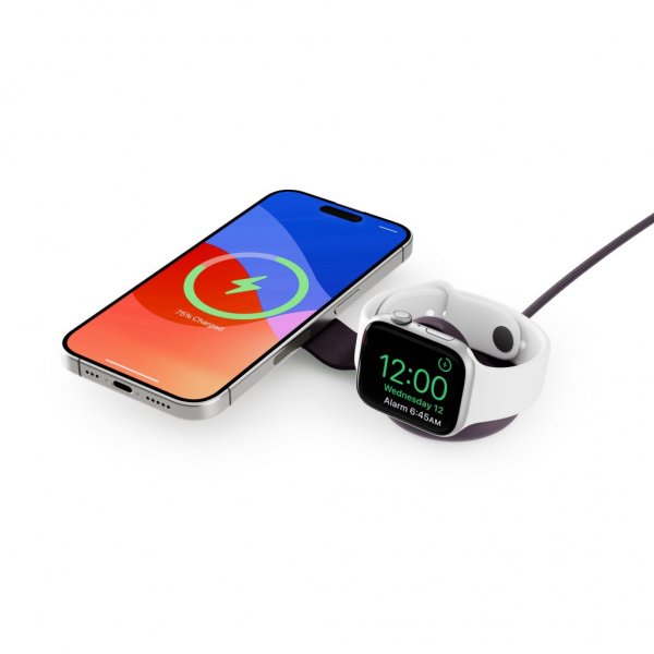 Twelve South ButterFly SE 2-i-1 MagSafe-oplader Midnight Plum